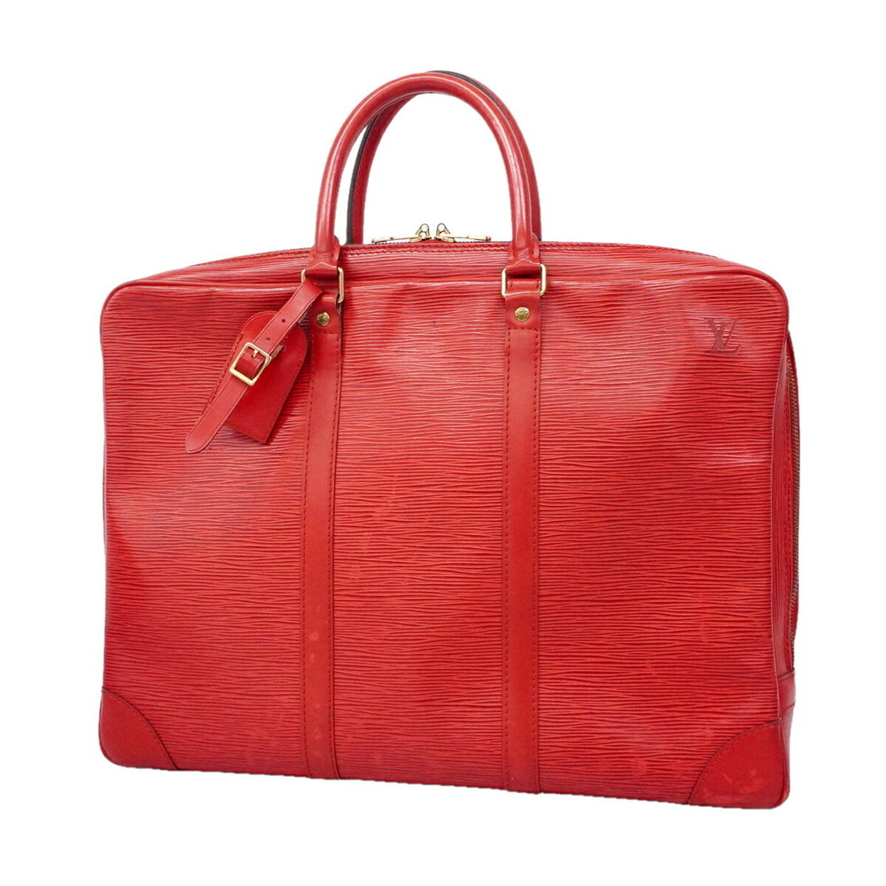 Louis Vuitton Epi Leather Bag, Portedocuments Voyage, M54477, Castilian Red, ...